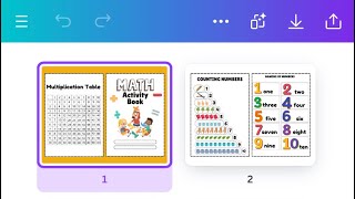 Making Math Activity Booklet Using Canva [upl. by Sirromed239]