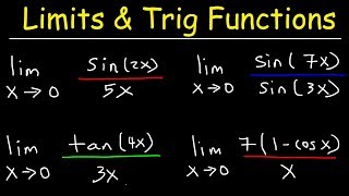 Limits of Trigonometric Functions [upl. by Gun]