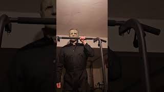 Can Michael Myers still do a ONE ARM PULLUP YN shorts fitness comedy jamieleecurtis [upl. by Wesley]