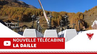 La nouvelle télécabine de la Daille à Val dIsère [upl. by Sloatman570]