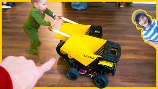 RC Dump Truck VS Baby [upl. by Humo]