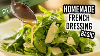 Homemade French Salad Dressing with olive oil and garlic [upl. by Elletnuahs]