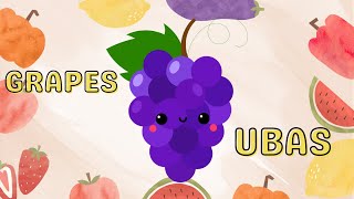 Fruit and Vegetable Names in English and Tagalog  Fun Learning [upl. by Dalis]