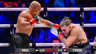 BRUTAL KO Jake Paul vs Mike Tyson BOXING FIGHT FULL HIGHLIGHTS  Netflix  Boxing Match Breakdown [upl. by Eiramnwad]