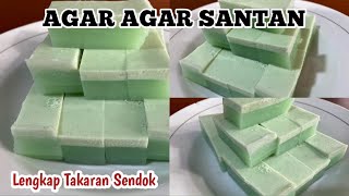 CARA MEMBUAT AGAR AGAR SANTAN MUDAH DAN PRAKTIS [upl. by Maloy]