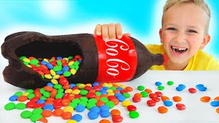 Vlad and Niki Chocolate amp Soda Challenge and more funny stories for kids [upl. by Eiramllij262]