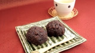 【スイーツレシピ】おはぎ／ぼたもち Rice cake covered with red bean jam [upl. by Adeline]