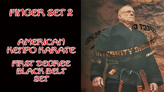 Finger Set 2 American Kenpo Karate [upl. by Haimrej933]