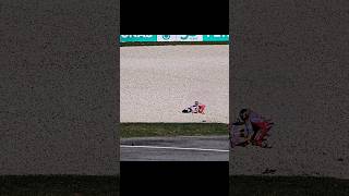 Marc Marquez crash last turn Sepang Circuit marcmarquez motogp malaysiangp [upl. by Mot497]