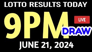 Lotto Results Today 9pm DRAW June 21 2024 swertres results [upl. by Kay]