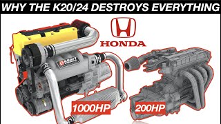 Why Honda K20K24 Engines Make Too Much Power😮 Explained Ep7 [upl. by Aliuqehs922]