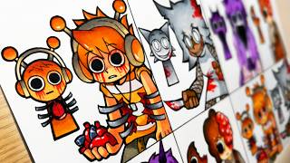 Drawing Sprunki but Human  Spooky Sprunki IncrediboxHorror mod Sprunki Mix Real Life 01 [upl. by Nigle]