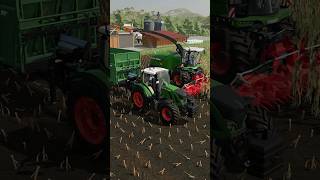 BIG SILAGE HARVEST WITH MRSTHECAMPER amp FENDT KATANA  Farming Simulator 22 shorts farmingsimulator [upl. by Irene397]