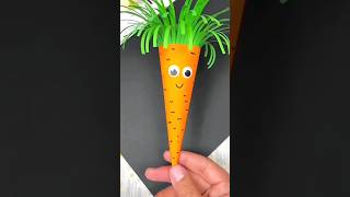 How to make a carrot with paper paper craft diy papercrafter craft [upl. by Ibrab87]