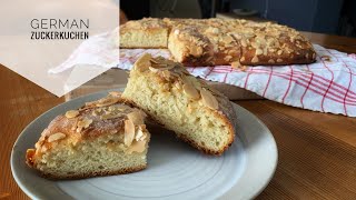 Easy ButterSugar Cake  German quotZuckerkuchenquot [upl. by Sarad]