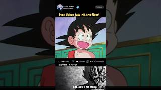 Even Goku Jaw hit the Floor   Anime  Dragon Ball Series [upl. by Haydon]