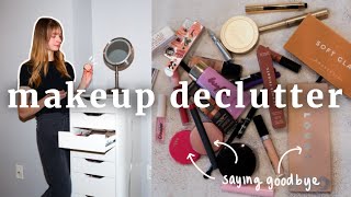 decluttering my makeup collection  going through everything i own [upl. by Cottle70]