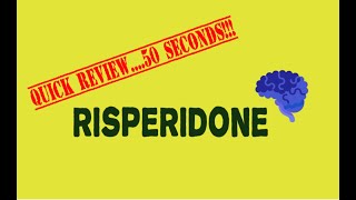 Risperidone  QUICK REVIEW  USES  MOA  ADVERSE EFFECTS  PharmCept [upl. by Mail]