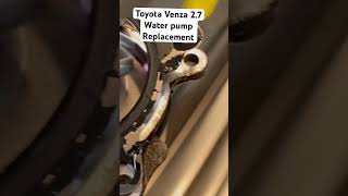 Toyota Venza 27 Water Pump Replacement venzawaterpump [upl. by Rachael]