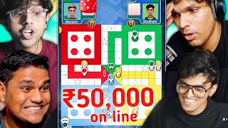 I Challenged BEASTBOYSHUB MYTHPAT AND MAXTERN in LUDO FOR 50K INR [upl. by Neetsirhc904]