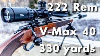 222 Remington VMax 40 grain 330 yard group [upl. by Delanie]