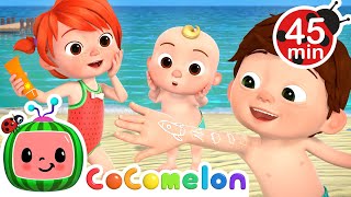 Beach Song ☀️ Sunscreen Safety at the Beach  MORE CoComelon Nursery Rhymes amp Kids Songs [upl. by Mulligan]