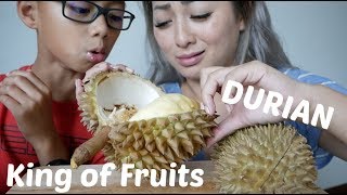 DURIAN King of Fruits  Mukbang Gone Bad  NE Lets Eat [upl. by Kirtap]