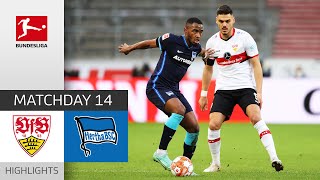 VfB Stuttgart  Hertha Berlin 22  Highlights  Matchday 14 – Bundesliga 202122 [upl. by Jedthus]