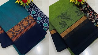 NEW ARRIVALS OF CHETTINAD COTTON SAREES🌺80s count pure cotton🌾 Attractive borders🌼100 pure cotton [upl. by Aura]