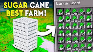 Minecraft BEST SUGAR CANE FARM 121  Java amp Bedrock  5000 PERHR [upl. by Akanke430]