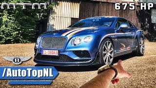 675HP Bentley Continental GT V8 MTM REVIEW POV Test Drive by AutoTopNL [upl. by Petite]