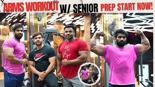 Biceps amp Triceps Workout with Ustad Ji💪 Senior Bodybuilder Ke Sath Prep [upl. by Zampardi782]