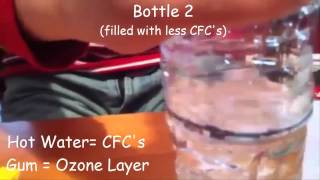 OZONE LAYER DEMONSTRATION  Childrens Science Experiments [upl. by Seavir]