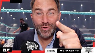 AJ IS THE BADDEST MAN ON THE PLANET  EDDIE HEARN REACTS TO JOSHUAS BRUTAL KNOCKOUT OVER NGANNOU [upl. by Aremat60]