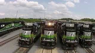 Special Norfolk Southern locomotives help Atlantans breathe easier [upl. by Ejroj548]