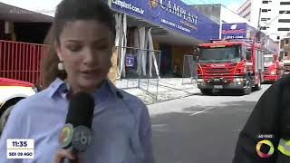 Tambaú da Gente  Incêndio deixa loja de descartáveis destruída no Centro da Capital [upl. by Ettelocin799]