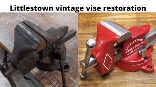 Littlestown vintage bench vise restoration [upl. by Mikael]