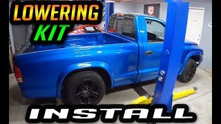 DODGE DAKOTA REAR LOWERING KIT INSTALL BELLTECH [upl. by Thorncombe777]