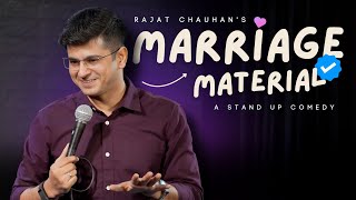 Marriage Material  Stand Up Comedy By Rajat Chauhan 56th Video [upl. by Eenahs]