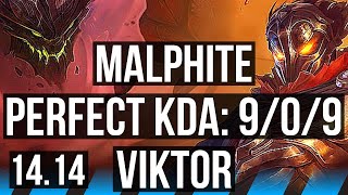 MALPHITE vs VIKTOR MID  909 Legendary  EUNE Master  1414 [upl. by Lauralee]