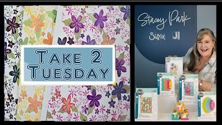 Take 2 Tuesday Class 37 featuring the October Petals Stamp amp Stencil by Sizzix Available Now [upl. by Elyrehc]