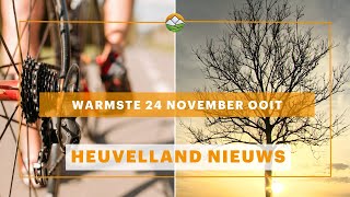 Heuvelland Nieuws Warmste 24 november ooit [upl. by Harutek]