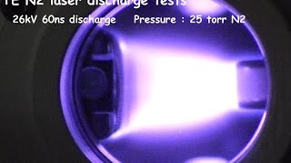 TE N2 laser discharge tests [upl. by Nerehs994]