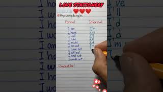 Formal VS informal lovestationery grammar english tenses [upl. by Mcculloch349]