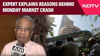 Sensex News  What Was The Reason Behind Monday Market Crash Expert Explains [upl. by Nnylyram]