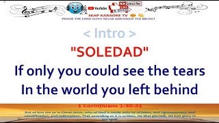 SOLEDAD KARAOKE LYRICS BY WESTLIFE [upl. by Elyssa]