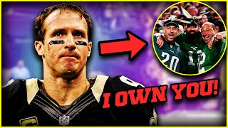 Drew Brees TALKS TRASH to Eagles Fan [upl. by Annawak674]