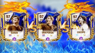 94 Van persie vs 94 Suker vs 94 Crespo fc mobile [upl. by Nahtahoj]