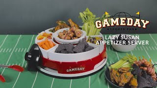 GDLSAS8RDSL  Game Day Lazy Susan Appetizer Server [upl. by Arikahs]