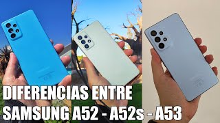 Diferencias entre el Samsung A52 A52s y A53  Cual Vale Mas la Pena [upl. by Aselehc200]